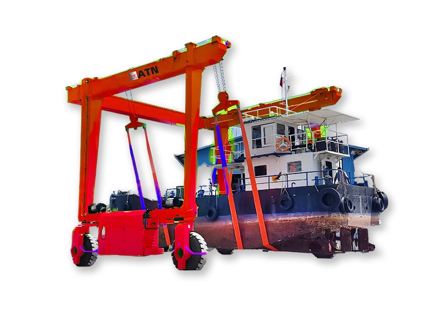 Heavy-Duty Rubber-Tired Gantry Crane for Intensive Material Stacking