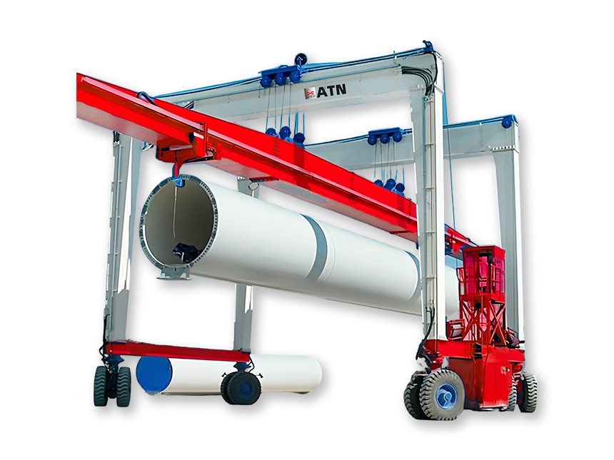 Rubber-Tired Gantry Crane with Advanced Safety and Monitoring Systems